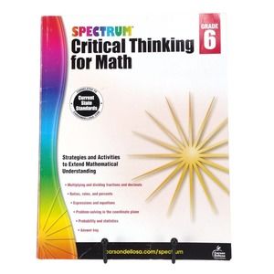 Spectrum Critical Thinking for Math Grade 6 Paperback
